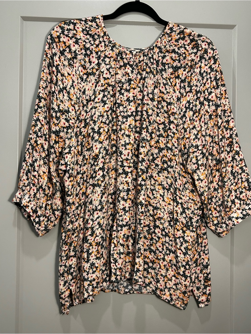 Maurices | Quarter Length Sleeve Blouse | Floral | Women’s | 1X
